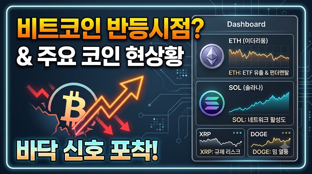 비트코인 반등시점 전망 및 이더리움 솔라나 주요 코인 현상황 분석 썸네일